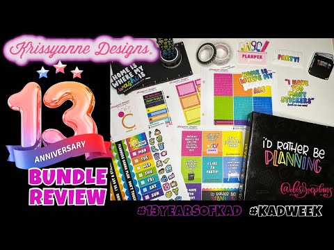 KRISSYANNE DESIGNS 13 YEAR ANNIVERSARY BUNDLE! | REVIEW