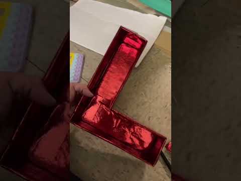 DIY Letter Box for candy and flowers