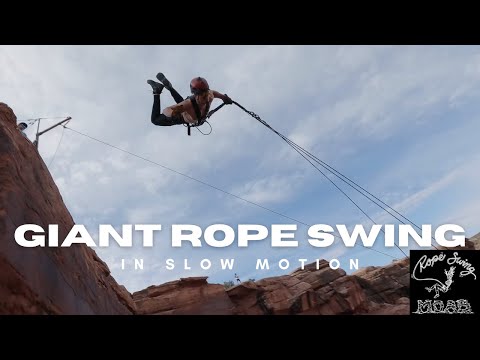 Giant Rope Swing In Slow-Mo