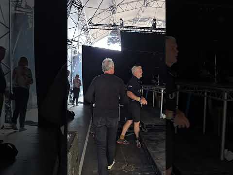 EXTC'S Terry Chambers getting ready to go on stage at Let's Rock Festival, Leeds - June 2024