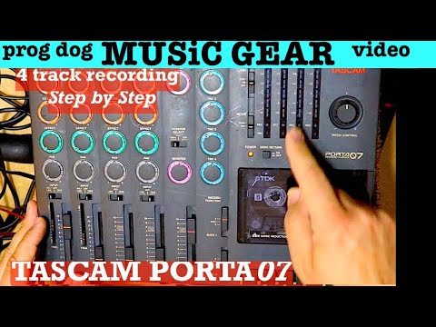 TASCAM Porta 07 Ministudio 4-Track Cassette Recorder 1990s Black image 5
