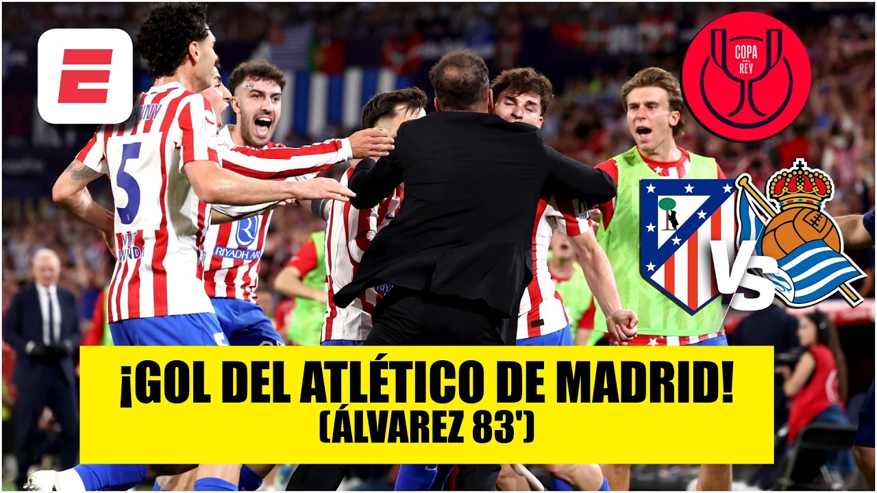 JULIAN ALVAREZ empata el partido con un RECONTRA GOLAZO y lo está enviando al alargue | Copa del Rey