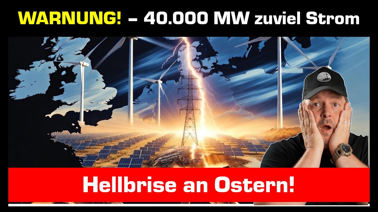 Warnung! 40.000 MW zuviel heute Mittag im Stromnetz! - Hellbrise am Feiertag