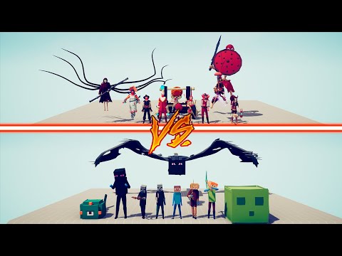 SPOOKY TEAM vs MINECRAFT TEAM - Totally Accurate Battle Simulator | TABS