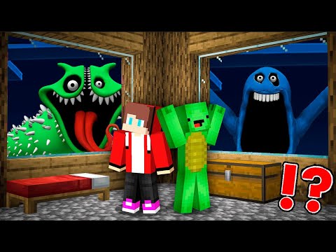 JJ and Mikey HIDE From HUNGRY WORM PHASE 3.EXE AND HUNGRY SNAKE SEA EATER EXE from: Minecraft Maizen