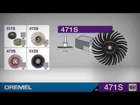 Polerborste Dremel EZ SpeedClic För Detaljer Kornstorlek 36 (471S)