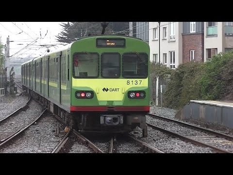 2 x Irish Rail 8100 Class Dart Trains - Howth Junction, Dublin