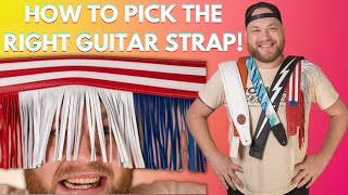 How do you pick the right guitar strap? LEVY STRAPS GIVEAWAY