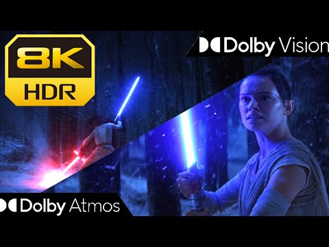 [8K HDR10+] Kylo Ren Vs. Rey - The Force Awakens (2015) | Vision • Atmos