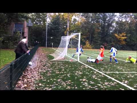 Drechtstreek B1 - Oranje Wit B2, winnende doelpunt door Simon