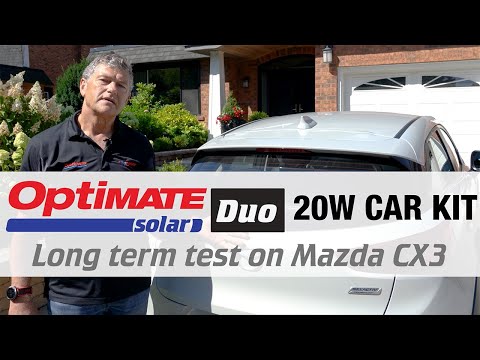 Kit per auto OptiMate Solar DUO 20W: test a lungo termine su Mazda CX3
