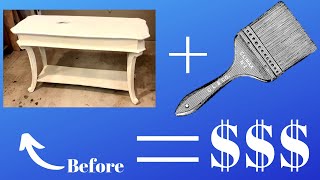 Buying, Painting, Selling FROM START TO FINISH Furniture Flipping #4