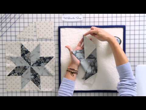How to Sew a Basic Y-Seam in a Quilt Block by Edyta Sitar of Laundry Basket Quilts