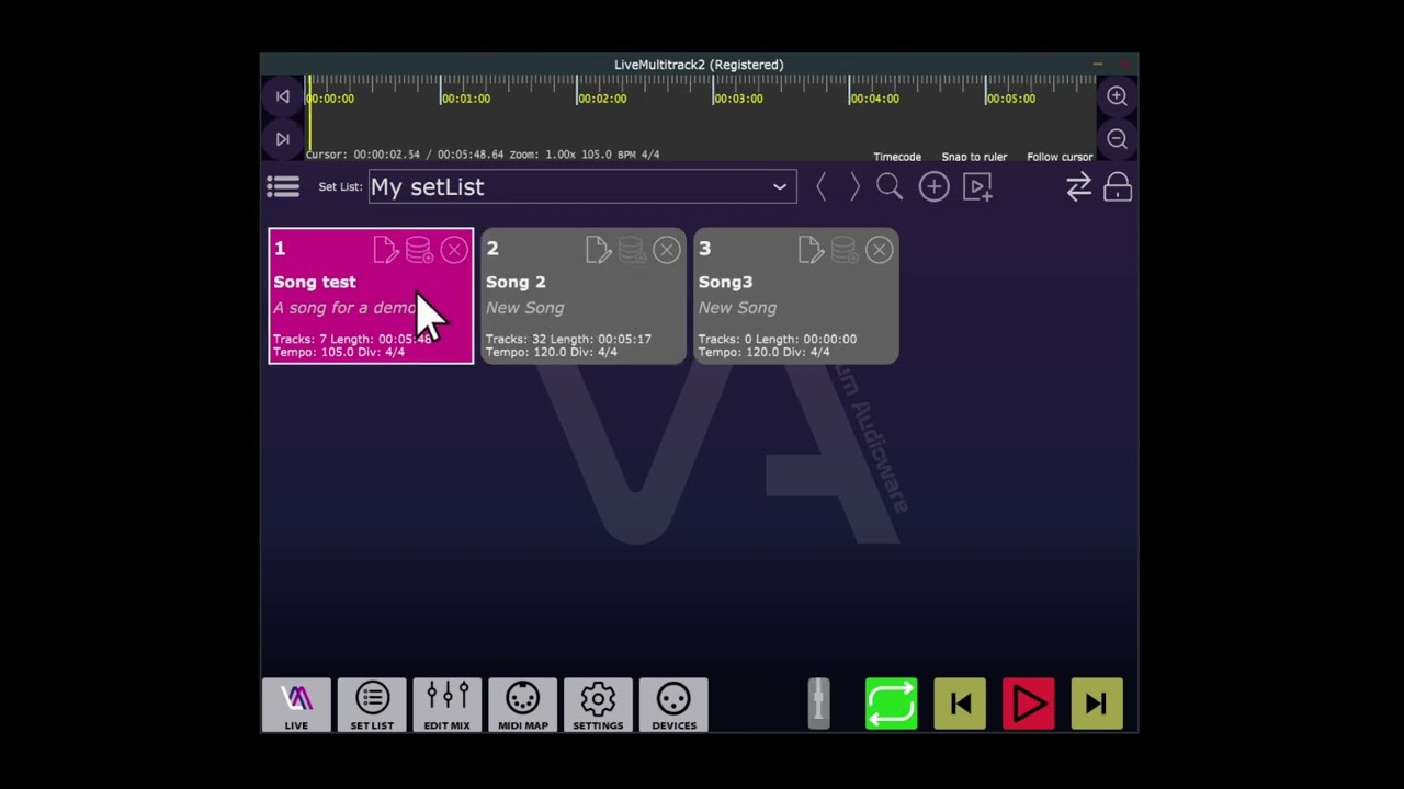 Live Multitrack 2 - Intro and basic usage