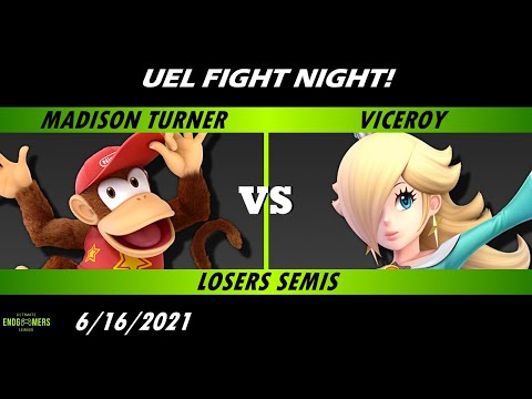 Fight Night! - Madison Turner (Diddy) vs Viceroy (Rosalina) Losers Semis - Smash Ultimate