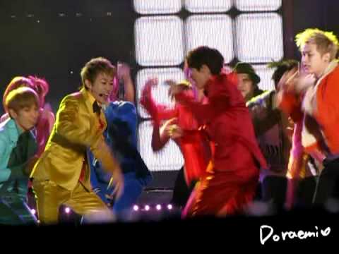 [Fancam]111231 MBC Gayo Daejun - OPPA OPPA Eunhyuk+Donghae, ft.Shinee - Key,Minho,Taimin