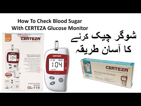 How To Check Blood Sugar with CERTEZA Monitor