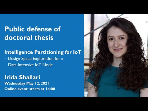 Public defence of doctoral thesis in Electronics with Irida Shallari