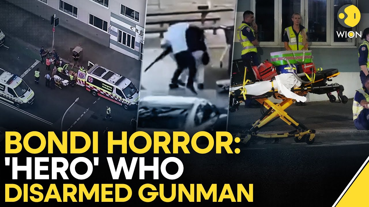 Bondi Beach Attack LIVE: SHOCKING Moment! Unarmed Civilian Takes Down Shooter at Bondi Beach | WION