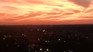 Charlotte NC - Fiery Sunrise over Charlotte NC