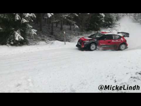 Kris Meeke PET Rally Sweden 2017-02-05 Citroen C3WRC *spectacular* PURE SOUND