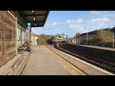 South Western Railway Class 444 arrives at Dorchester South on Platform 1 | 4/2/20