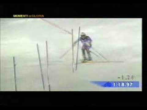 Deborah Compagnoni vince lo Slalom Mondiale a Sestriere 1997