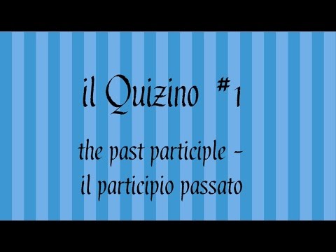 Il Quizino #1 - the Italian grammar quiz | Past Participle (subtitled)