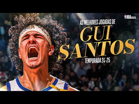 GUI SANTOS: as melhores jogadas do brasileiro dos WARRIORS na Temporada Regular 2024-25 da NBA!