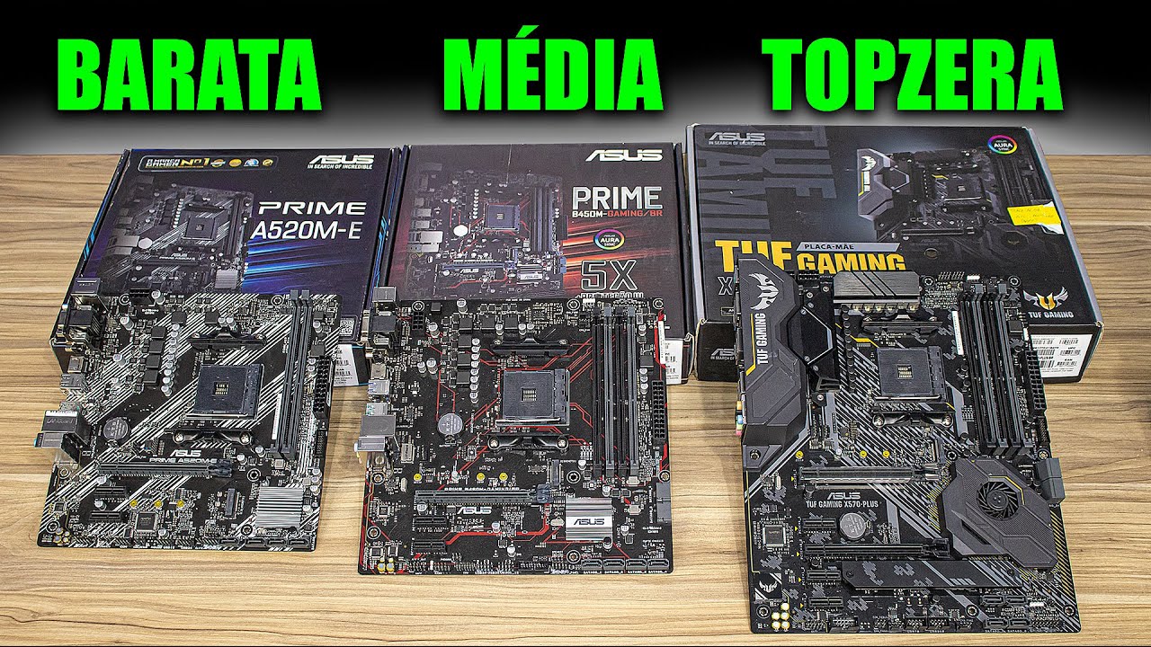 Da placa mãe BARATA até a MAIS CARA, o que realmente muda?