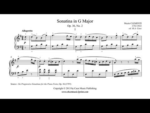 Clementi : Sonatina Op. 36, No. 2 (1/3)