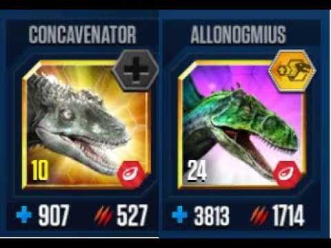 CONCAVENATOR VS ALLONOGMIUS I Dinosaurs Battle I Jurassic World The Game I Dinosaurs Book