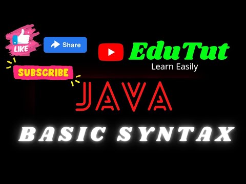 Basic Syntax In Java Basic Terminologies In Java Java For Beginners Edutut Learn Easily