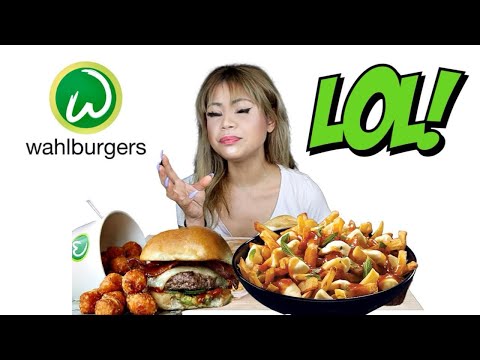 WAHLBURGERS BURGER MUKBANG