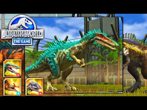 BARIONIX, ACROCANTOSSAURO E METOPOSSAURO Max Level 40 - | Jurassic World The Game |#17