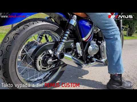 Triumph Bonneville T120 Euro 4 - Homologated REMUS exhaust system #bonneville #bonnevillet120 #T120
