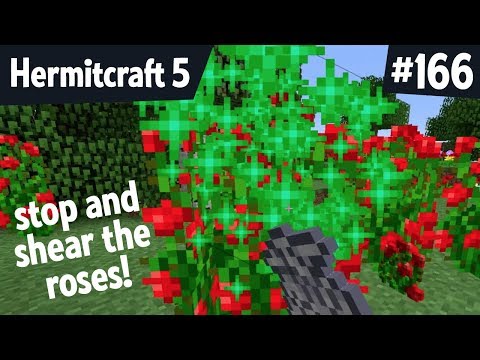 Stop and shear the roses — Hermitcraft 5 ep 166