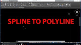 AutoCAD tutorial | How to convert Spline to Polyline AutoCAD