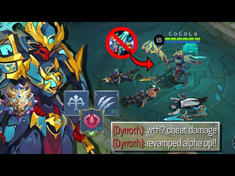 HOW TO MAKE YOUR ENEMIES CRY USING REVAMPED ALPHA!! TANKY BUT DEADLY UNLI TRUE DAMAGE EMBLEM BUILD!
