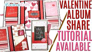 Valentine Double Waterfall Folio Mini Album with Cupid & Co Collection by Echo Park, Waterfall Album