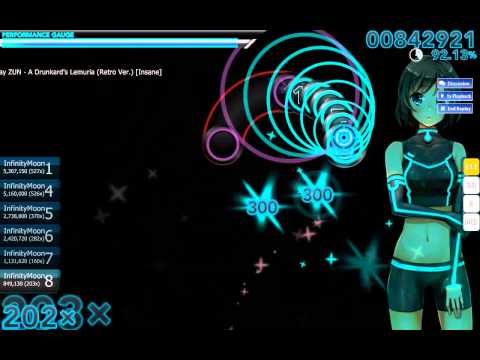 Osu! ~ ZUN - A Drunkard's Lemuria (Retro Ver.) [Insane] - InfinityMoon
