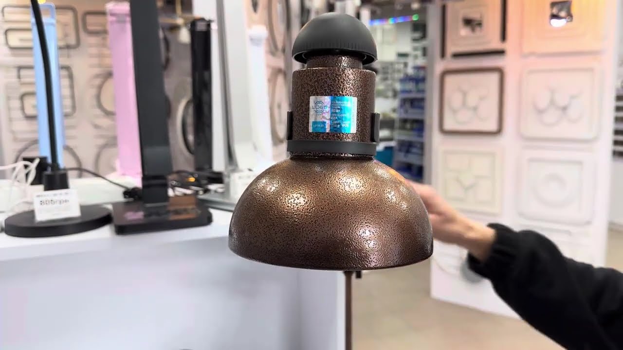 Настольная лампа на струбцине LOGA LIGHT L-619 Старая медь