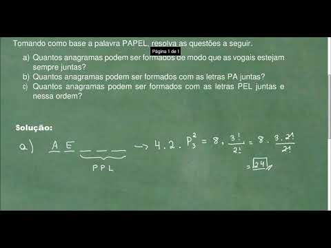 ANAGRAMA - EXERCÍCIOS RESOLVIDOS 