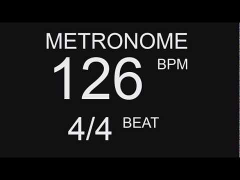 Metronome 126 BPM 4/4 beat.