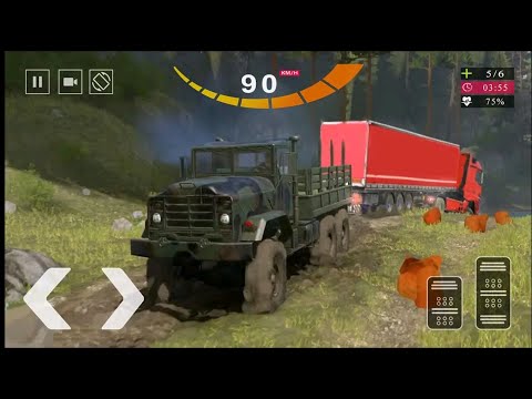 US Army Truck Drive OffRoad - Army Truck Mud Truck Driver - Mobile Gameplay #3