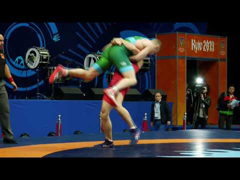 1/4 Final GR 87 kg SERHII OMELIN (UKR) - JULIUS MATUZEVICIUS (LTU)