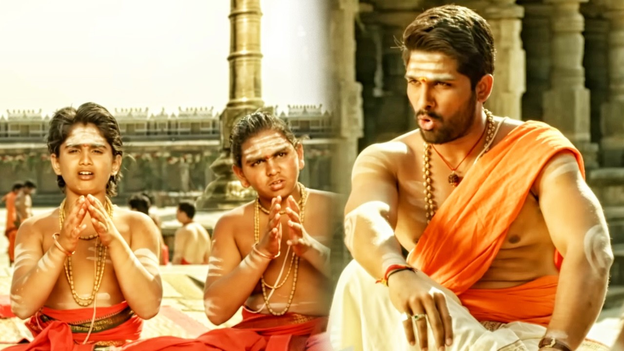 Allu Arjun इन बच्चों को मंत्रपाठ सिखा रहा है | #DJ फिल्म का Best सी?