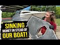 Our BIG BROKEN Boat getting a NEW Transom!