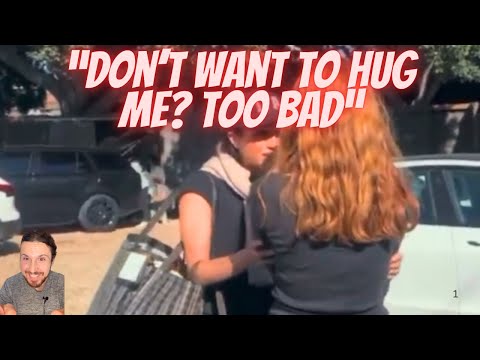 Meg Forces Hug On UNCOMFORTABLE Teenager Backing Away #meghanmarkel