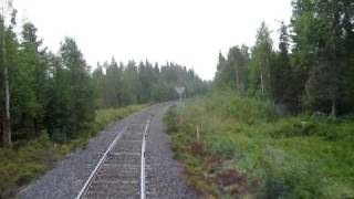 preview picture of video 'Inlandsbanan 2009 - Sweden's Inland Railway - cabin view'